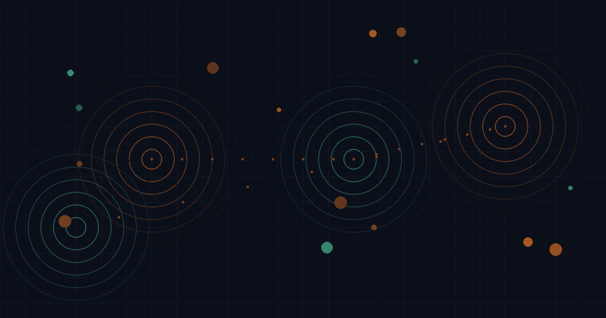 Concentric circles representing state layers and decorator patterns